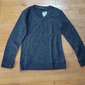 NWT Gray v neck sweater m